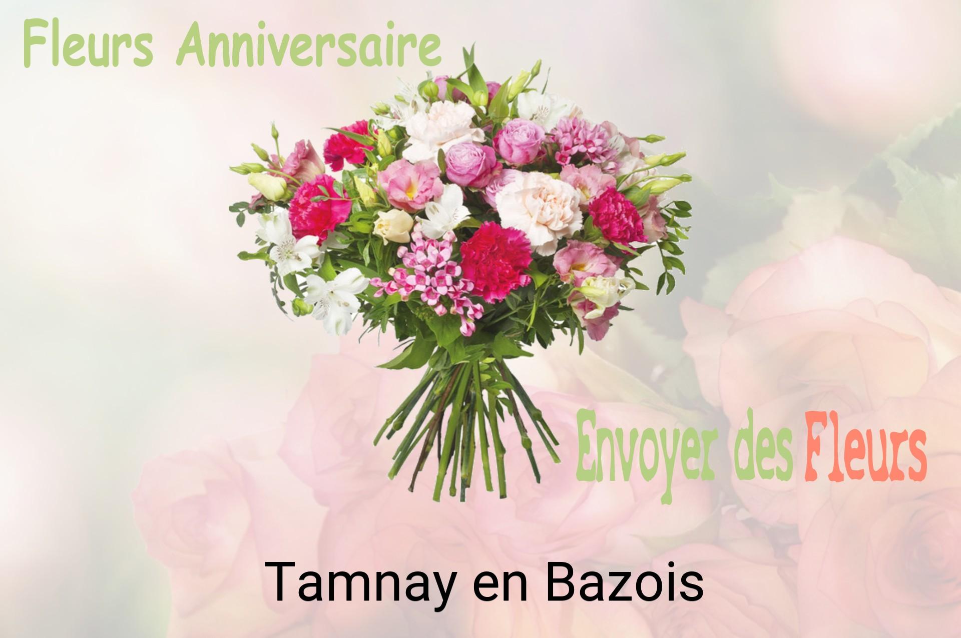 Bouquet de fleurs d’anniversaire livré à Tamnay-en-Bazois