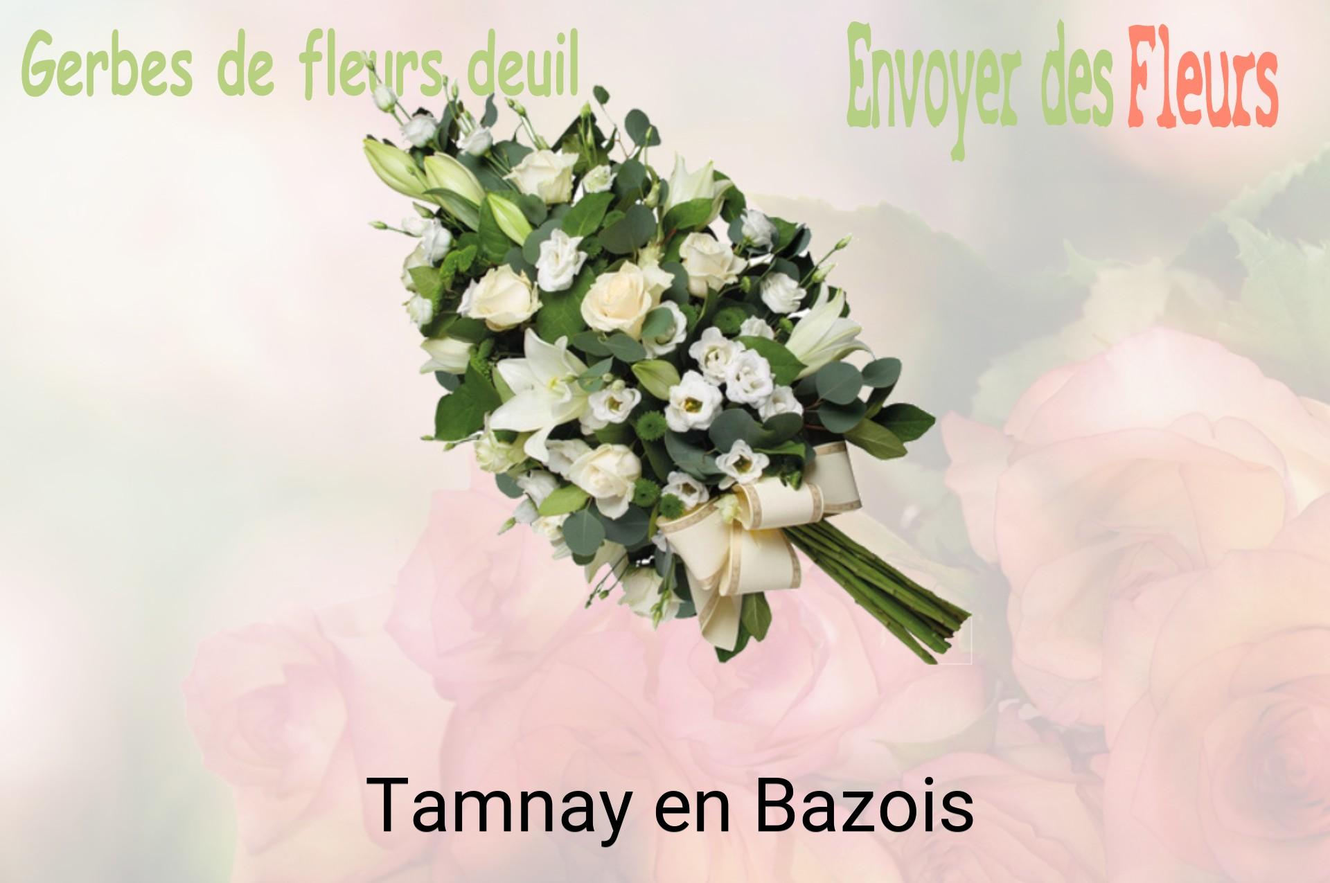 Gerbe de fleurs de deuil livrée à Tamnay-en-Bazois